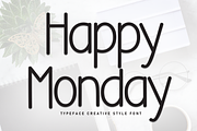 Happy Monday | Script Font, a Script Font by Scratchones (Thumbnail 1 of 8)