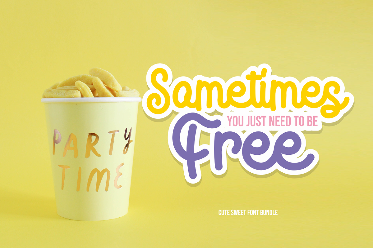 Peanut Butter, a sweet script font preview 6