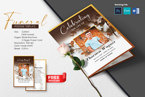 Funeral Program And Prayer Card