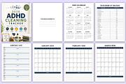 2026 ADHD Cleaning Tracker Canva, a Stationery Template by Mustafiz (Thumbnail 3 of 5)