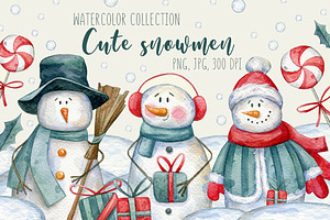 Cute snowmen collection