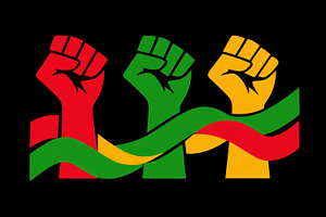 Raised fists for unity, a Photo by Beautiful things