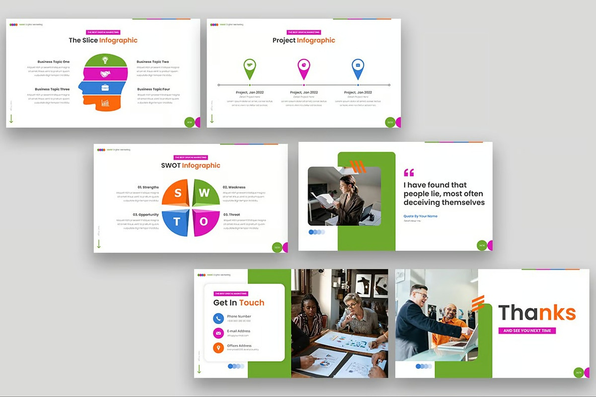 Marki - Digital Marketing Powerpoint, a Presentation Template by Fit-tee (Photo 3 of 6)