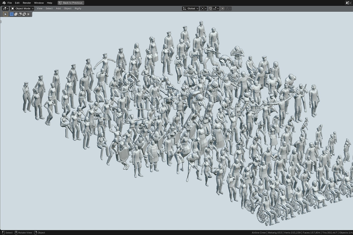 Low Poly Rigged Animated Compilation, a Characters & Person 3D Model by Studio Ochi (Photo 6 of 10)