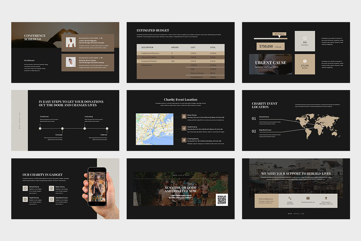 Inagai : Charity Google Slides, a Presentation Template by Punkl Camp (Photo 8 of 9)