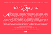 Berganza Font, a Serif Font by Cuchi, qué Tipo! Foundry (Thumbnail 10 of 10)