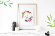 Bohemian Flowers & Feathers, a Work Illustration by SOVA (Thumbnail 5 of 8)