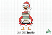 Christmas Goose Book Club PNG, an Illustration by Craft Nest (Thumbnail 1 of 6)