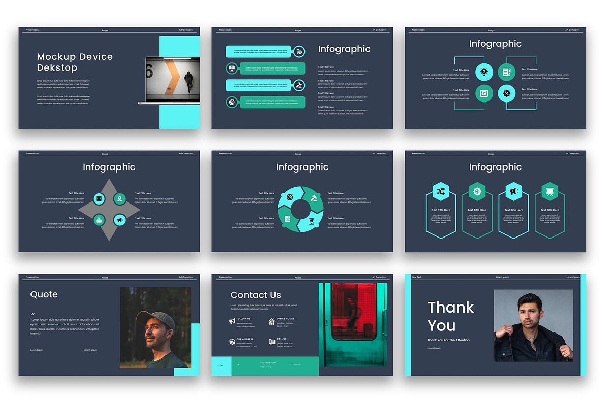 Rozga – Business PowerPoint, a Presentation Template by kreatifreya (Photo 4 of 5)