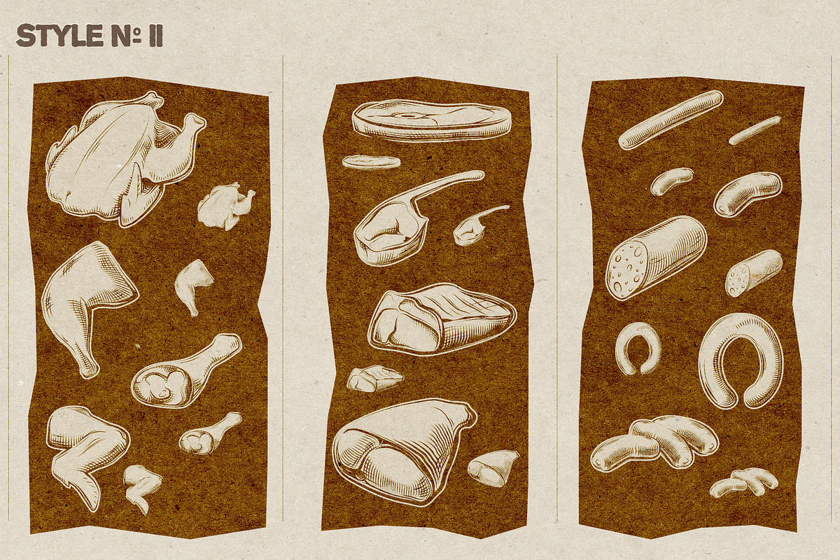 Meat & chicken | Illustration pack, an Animal Illustration by Level up (Photo 3 of 5)