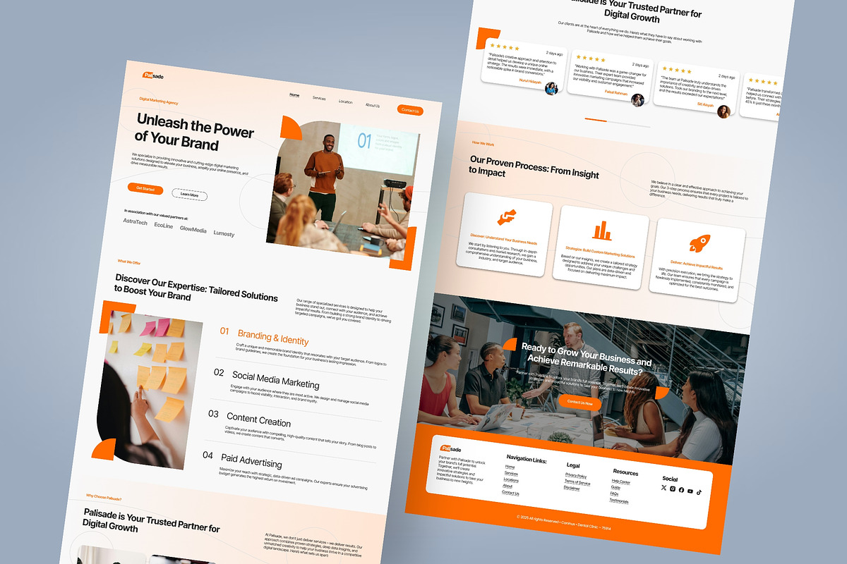 Digital Marketing Landing Page, a Landing Page Template by FIBRINOSÄ (Photo 4 of 6)