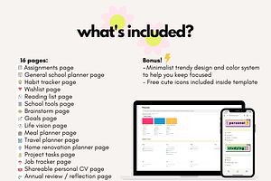 Student Life Notion Template