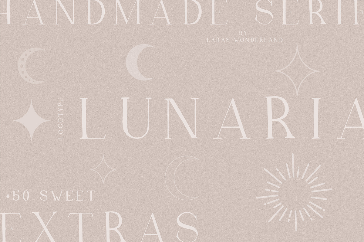 Lunaria - Handmade Serif Font preview 8