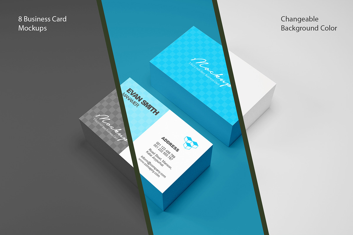 Business Card Mockups-2, an Advertising Mockup by alimran24 (Photo 3 of 12)