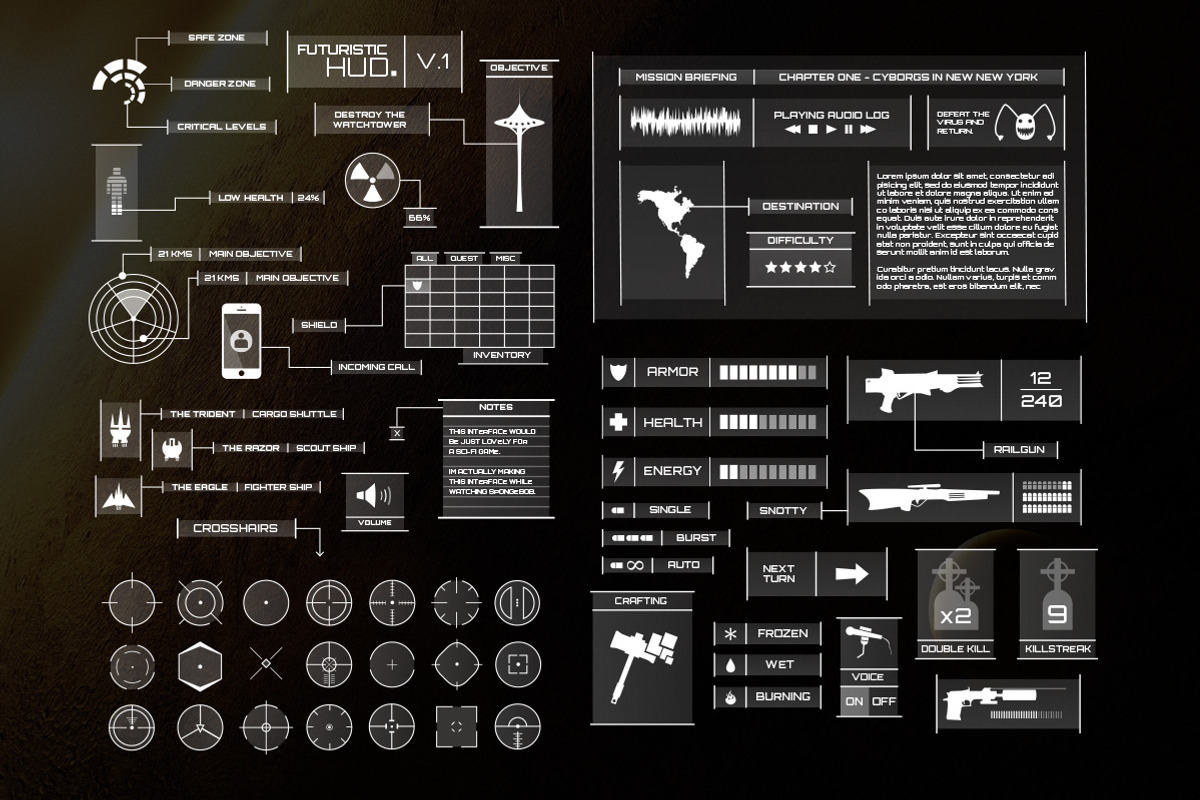 Futuristic HUD, a Templates & Theme by Tugcu Design Co. (Photo 2 of 3)