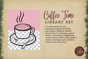 Coffe Time - Lineart Set, a Food Illustration by shielscreations (Thumbnail 3 of 4)