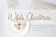White Christmas Stock Photos, a Print Template by Kreanille Design (Thumbnail 1 of 3)
