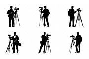 Cameraman Black Silhouette Clipart, a Person Illustration by Gfx Expert Team (Thumbnail 3 of 3)