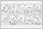 Jungle Animals Coloring Book, an Animal Illustration by Lamia Emad (Thumbnail 3 of 5)