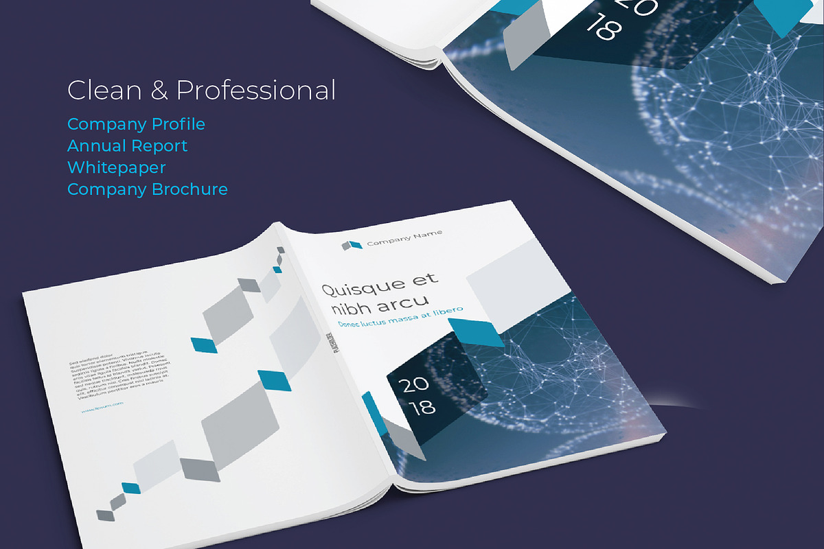 KEPLER Corporate Report Design, a Brochure Template by astrographic (Photo 2 of 12)