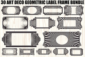 Art Deco Frame SVG Bundle, an Illustration by Creativeshirt