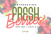 Fresh Berries - Script & Sans Font, a Script Font by Inspiratype (Thumbnail 1 of 10)
