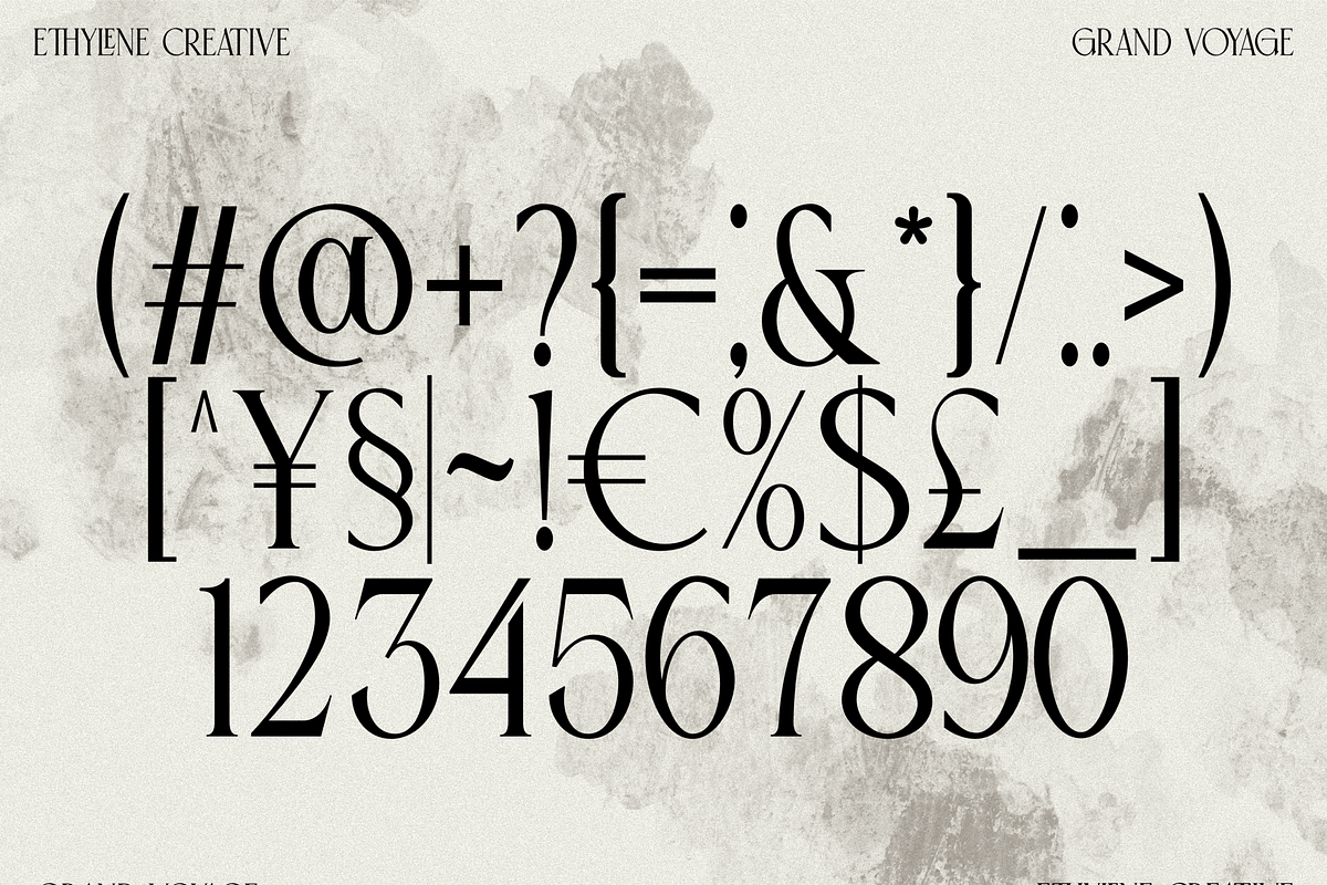 Grand Voyage, a Font by ethylene.creative (Photo 5 of 13)