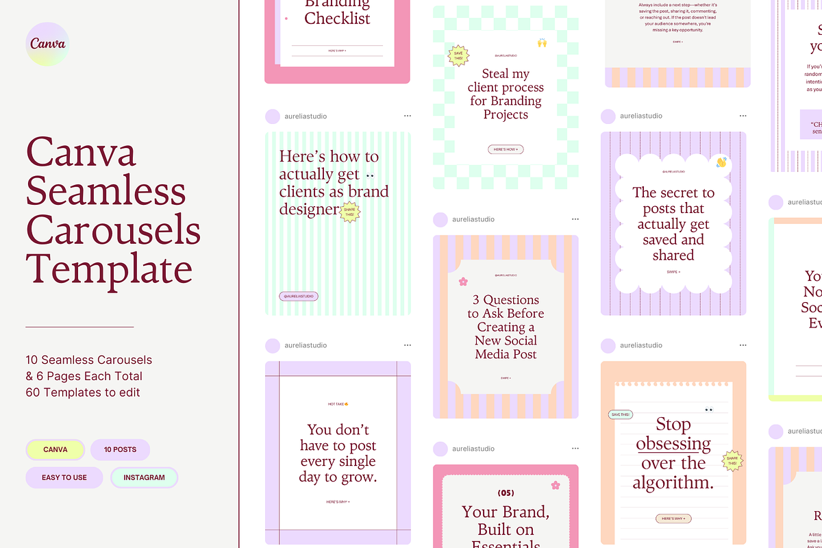 Canva Seamless Carousel Template
