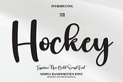 Hockey | Script Font, a Script Font by Scratchones (Thumbnail 1 of 8)