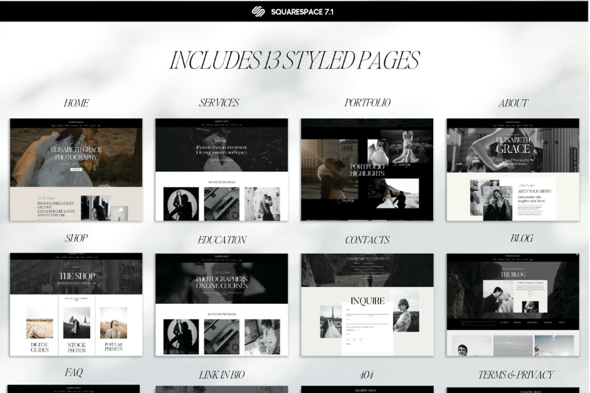 Squarespace Photography Template, a Squarespace Template by Presentibox (Photo 8 of 9)