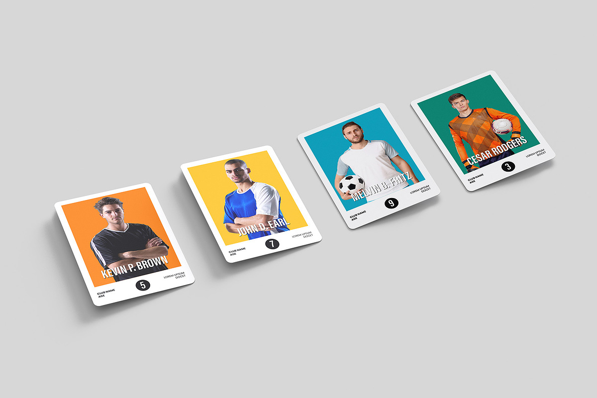 Trading Cards Mockup - 9 views, an Advertising Mockup by Illusiongraphic (Photo 9 of 19)