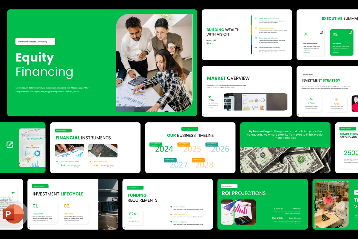 Pitch Deck Finance Presentation, a Presentation Template by Hammad Arif (Photo 1 of 2)