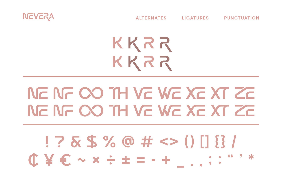 Nevera - A Modern Futuristic Font, a Sans Serif Font by Almeera Std (Photo 3 of 11)