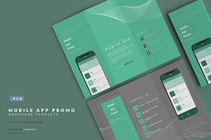 Mobile App Promo Brochure Template