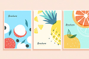 Cover Template In Fruit Concept