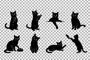 Expressive Cat Silhouette Set, an Object Graphic by Artonix (Thumbnail 3 of 3)