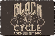 Black Cycle Font DUO, a Blackletter Font by VozzyStock (Thumbnail 4 of 10)