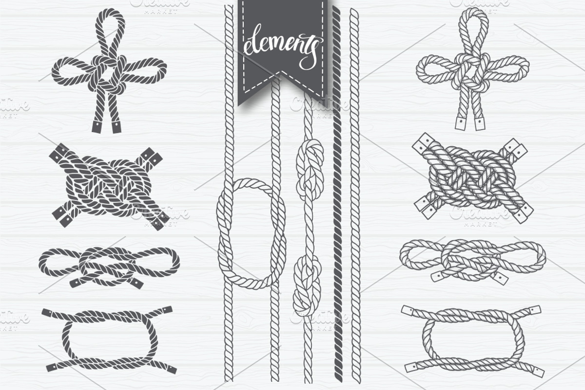 Marine rope and knots, a Pattern Graphic by maritime_m (Photo 2 of 9)