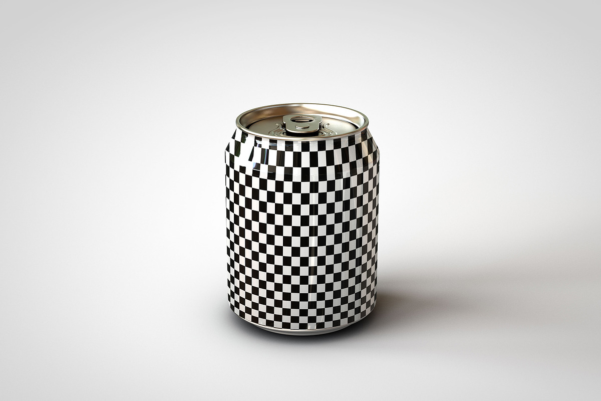Mini Soda Can | Beer Can Mock-Up V3, a Household Mockup by TSOBG (Photo 7 of 15)