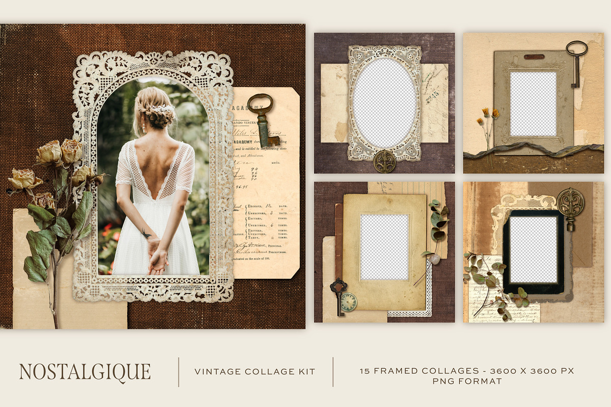 Nostalgique Vintage Collage Kit, an Object Graphic by Eclectic Anthology (Photo 6 of 10)