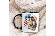 Firefighter American Flag PNG, an Illustration by TatiMockup (Thumbnail 5 of 7)