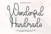 Wonderful Handmade, a Handwritten Font by InermediaSTUDIO (Thumbnail 1 of 7)