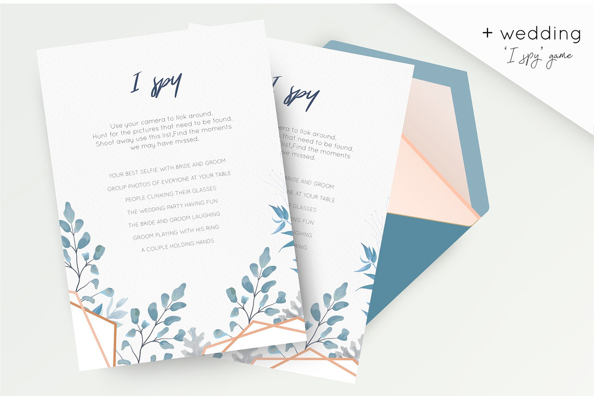 Wedding collection - Dusty blue, an Invitation Template by Alewiena (Photo 5 of 9)