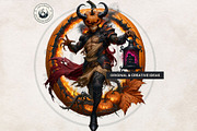 Halloween Nightmares Cliparts, a Seasonal Illustration by ThatsDesignArt (Thumbnail 8 of 15)
