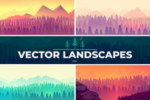 Trendy Vector Landscapes