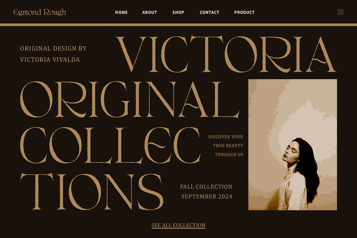 Egmond Rough, a Serif Font by Craft Supply Co. (Photo 2 of 8)