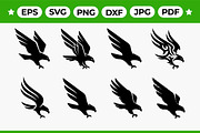 Eagle Silhouette Vector Dynamic, an Object Graphic by Artonix (Thumbnail 1 of 3)