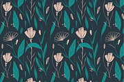 Floral Seamless Patterns, a Pattern Graphic by Marinastu (Thumbnail 6 of 10)
