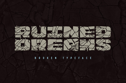 Ruined Dreams - Broken font, a Symbol Font by Gleb Guralnyk