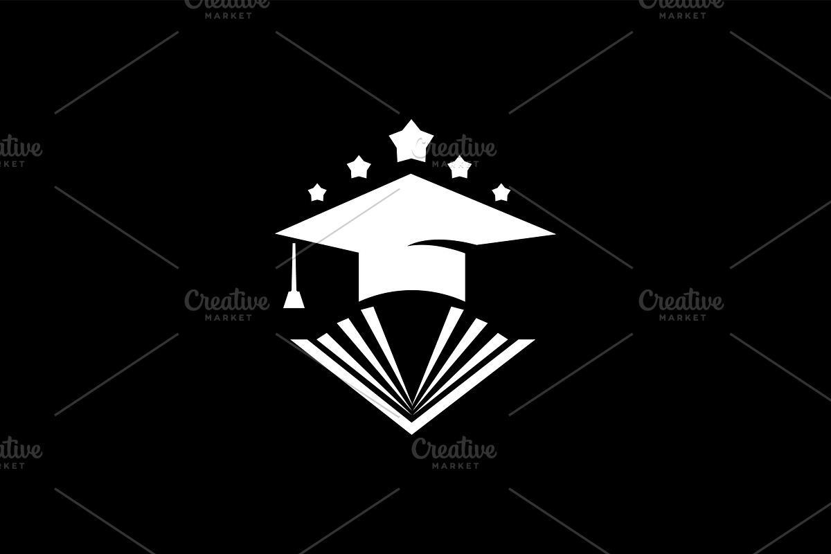 Book and Graduation Cap Logo, a Branding & Logo Template by Advateik ™ (Photo 4 of 4)